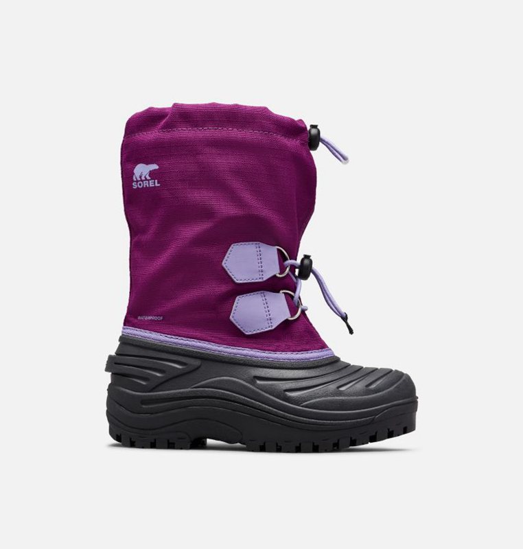 Kids Snow Boots Purple/Black - Sorel Youth Super Trooper™ - 264319-RCM